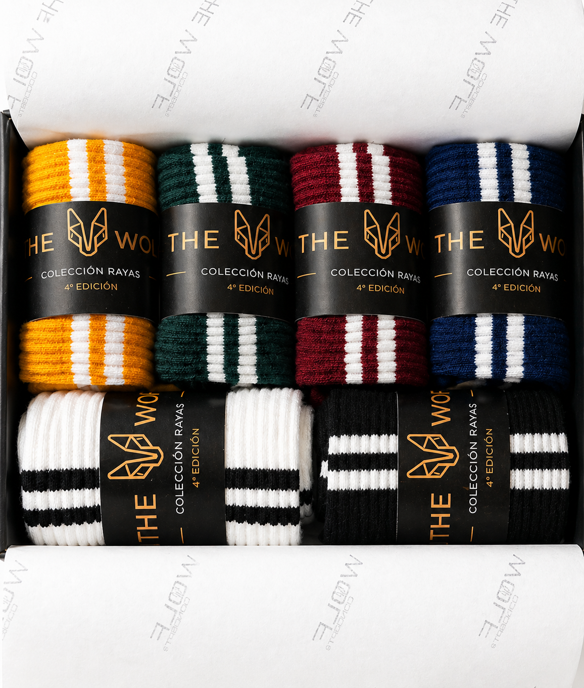 WOLFBOX · 6 Calcetines Classic Rayas