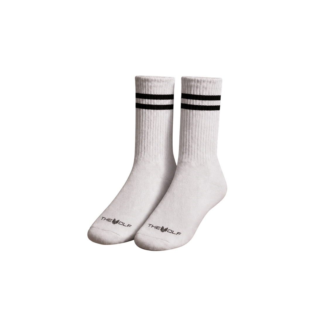 Calcetín Classic Rayas — Blanco