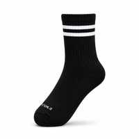 Calcetín Classic Rayas — Negro