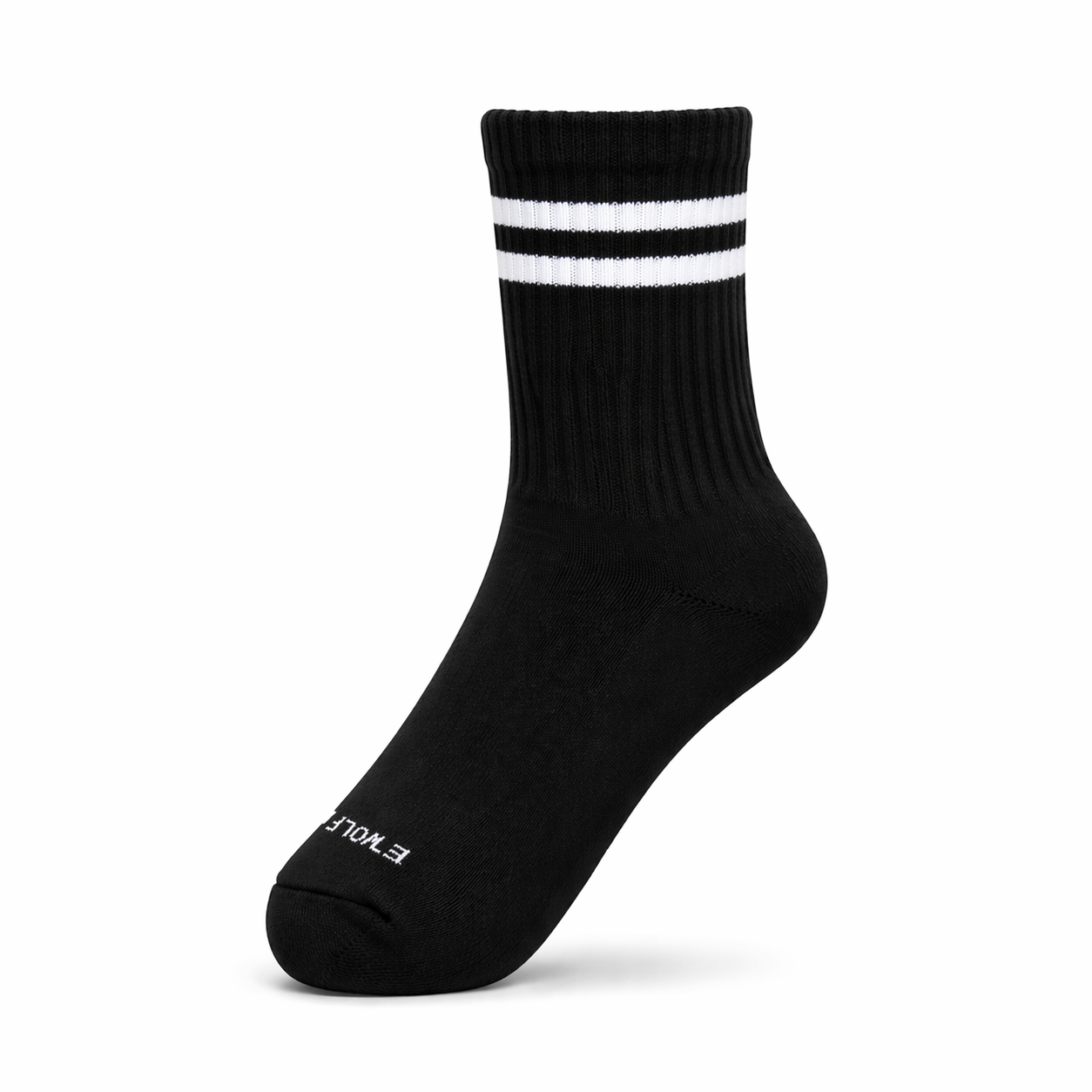 Calcetín Classic Rayas — Negro