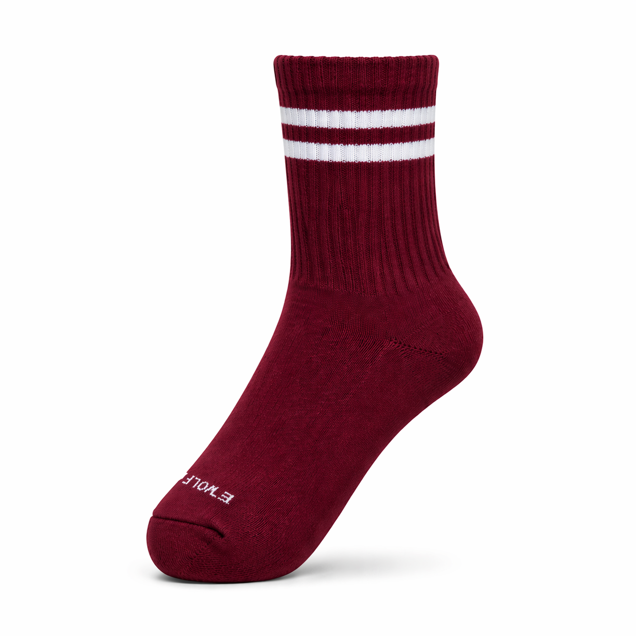Calcetín Classic Rayas — Burdeo